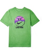 NIKE - Printed Cotton-Jersey T-Shirt - Green