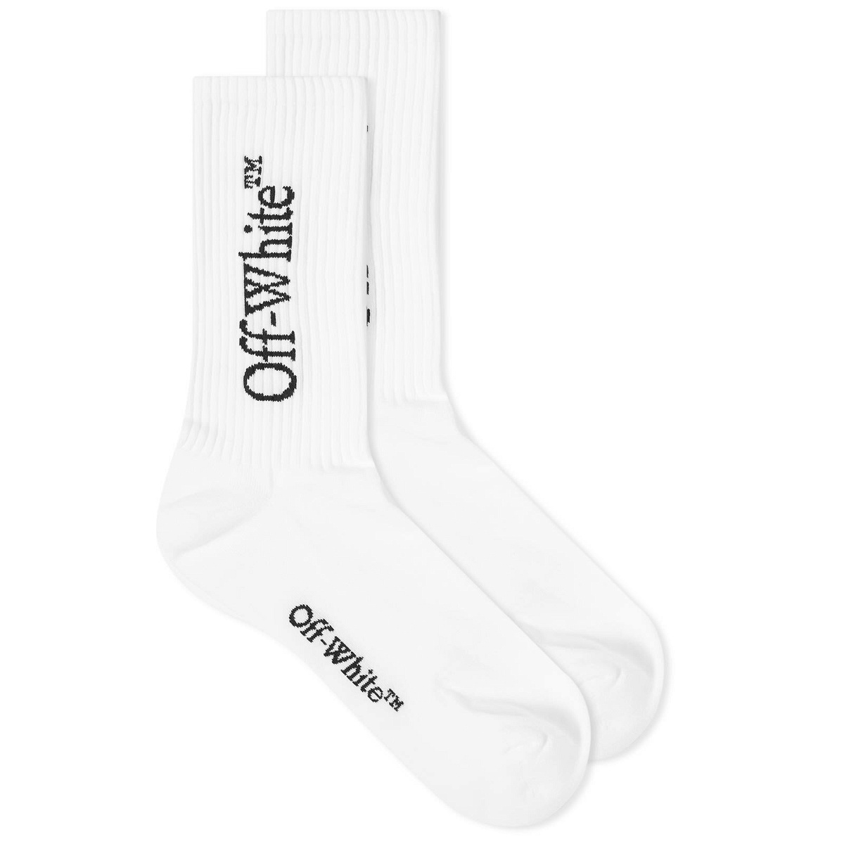 Photo: Off-White Men's Logo Socks in White/Black