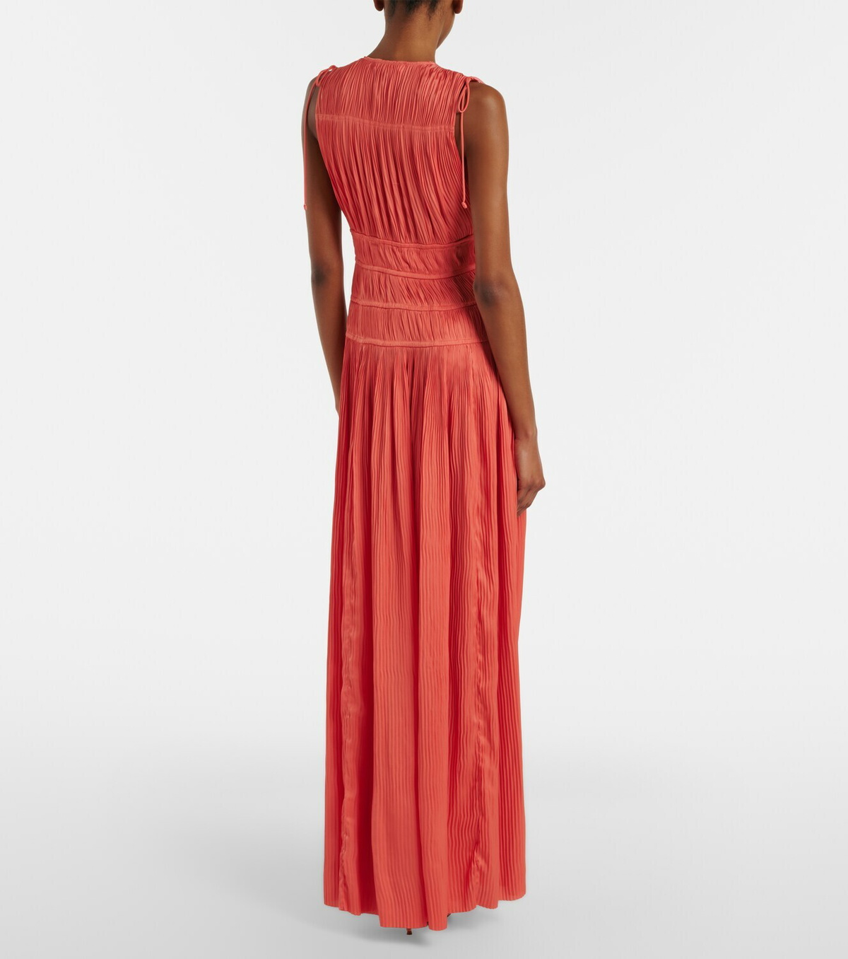 Ulla Johnson Tasneem plissé satin gown