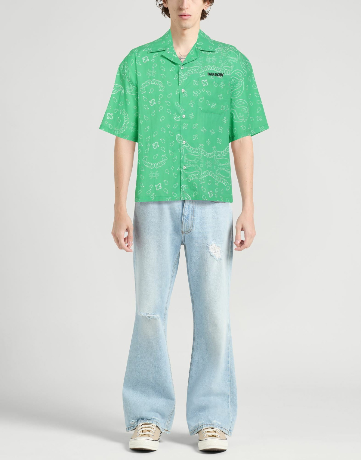 Barrow Mens Shirt in Green