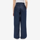 Good American Women's Pleated Jean in Indigo