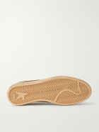 Golden Goose - Ball Star Distressed Leather-Trimmed Studded Suede Sneakers - Green