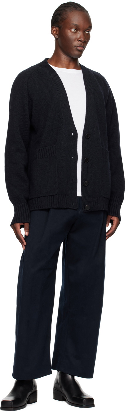Studio Nicholson Navy Sen Cardigan