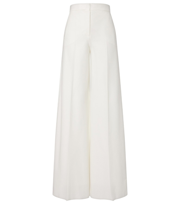 Photo: Max Mara Cotton piqué wide-leg pants