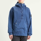 Stone Island Men's Denim Research Nylon Indigo-TC Marmo Parka Jacket in Indigo