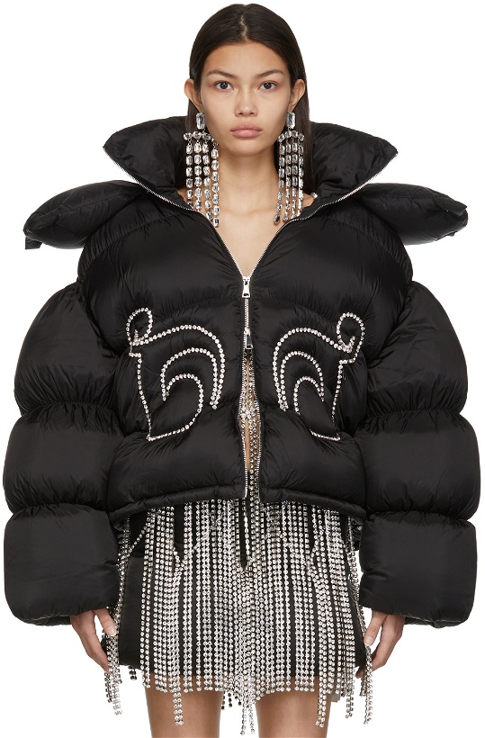 Photo: AREA Black Dingyun Zhang Edition Crystal Baroque Puffer Down Jacket
