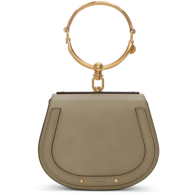 Chloe Grey Small Nile Bracelet Bag Chloe