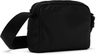 Hugo Black Stacked-Logo Twill Crossbody Bag