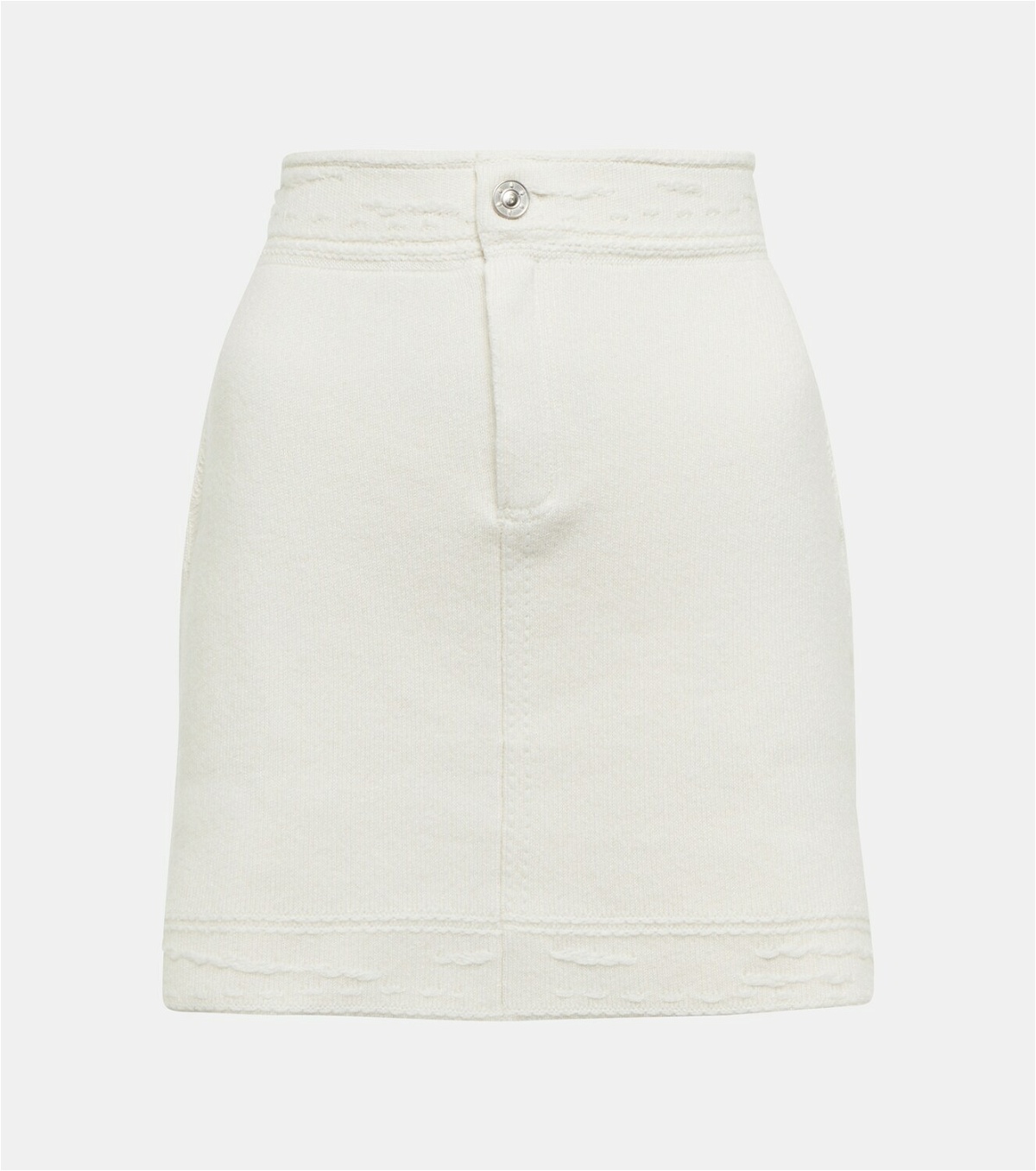 Barrie Cashmere and cotton miniskirt