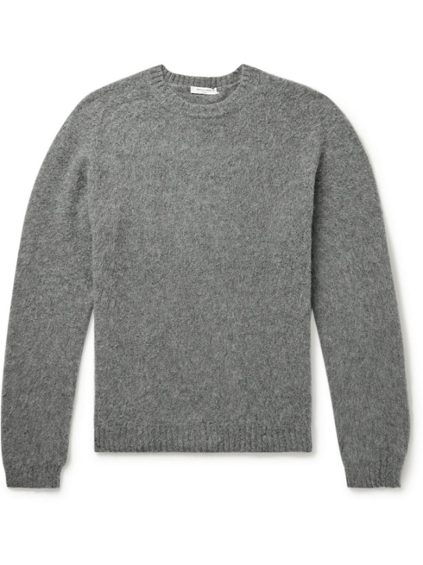 Photo: Boglioli - Slim-Fit Virgin Wool and Cashmere-Blend Sweater - Gray