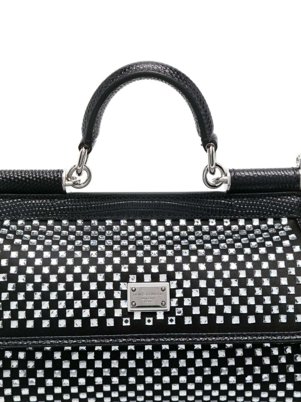DOLCE & GABBANA - Sicily Crystal Embellished Small Handbag