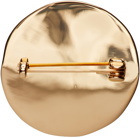 Jil Sander Gold Rectangle Pin