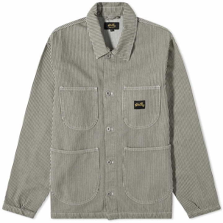 Photo: Stan Ray Men's Coverall Jacket in Black Stone Hickory