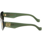 LOEWE Green Anagram Sunglasses