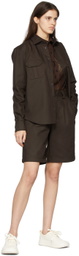 GR10K Brown Soilfilth Overshirt Jacket