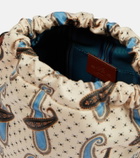 Etro Nécessaire Mini leather-trimmed pouch