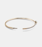 Rainbow K Ball 14kt gold bangle with diamonds