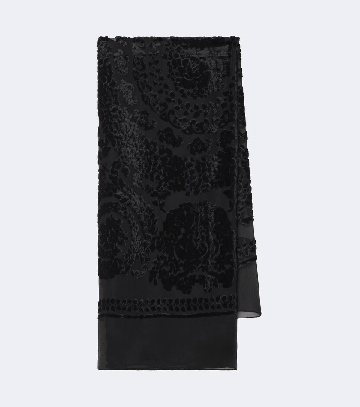 The Row Mitaf floral velvet devoré scarf