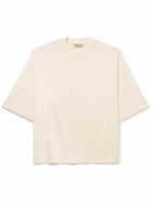 Fear of God - Oversized Printed Cotton-Jersey T-Shirt - Neutrals