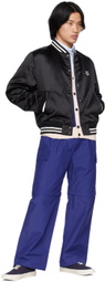 Maison Kitsuné Black Fox Head Bomber Jacket
