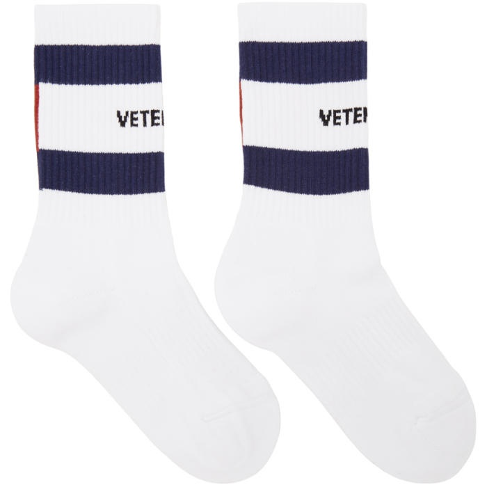 Photo: Vetements White Tommy Hilfiger Edition Logo Socks 