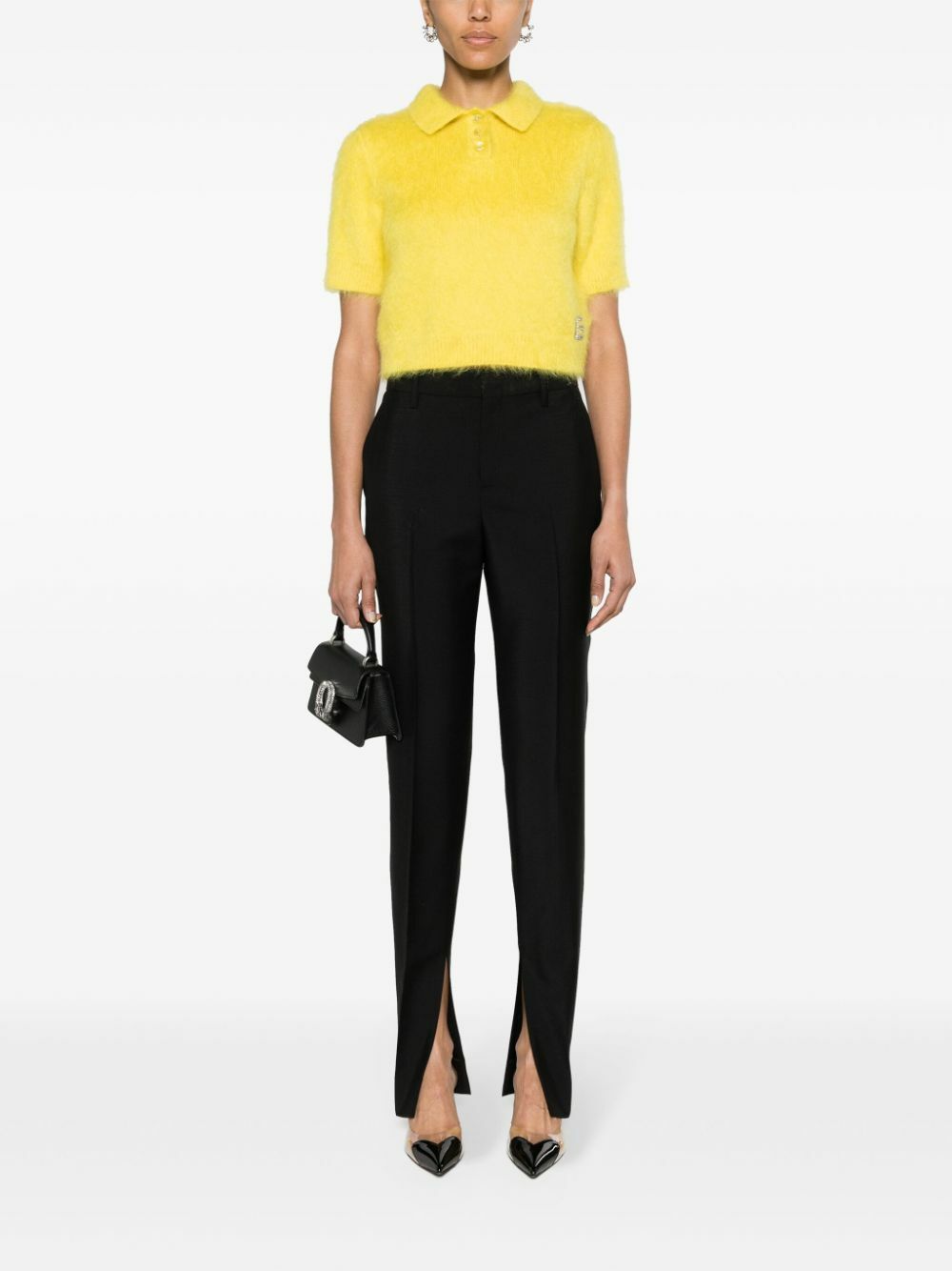 Gucci Black Horsebit Tailored Trousers