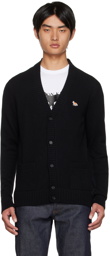 Maison Kitsuné Black Baby Fox Cardigan