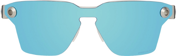 Photo: Oakley Silver & Blue Lugplate Sunglasses