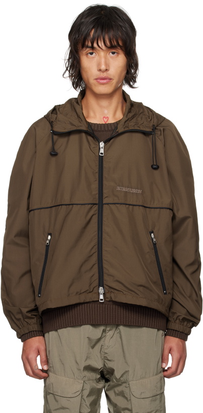 Photo: Robyn Lynch Brown Lightweight Recycled Nylon Jacket