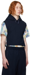 Engineered Garments Navy Interliner Vest