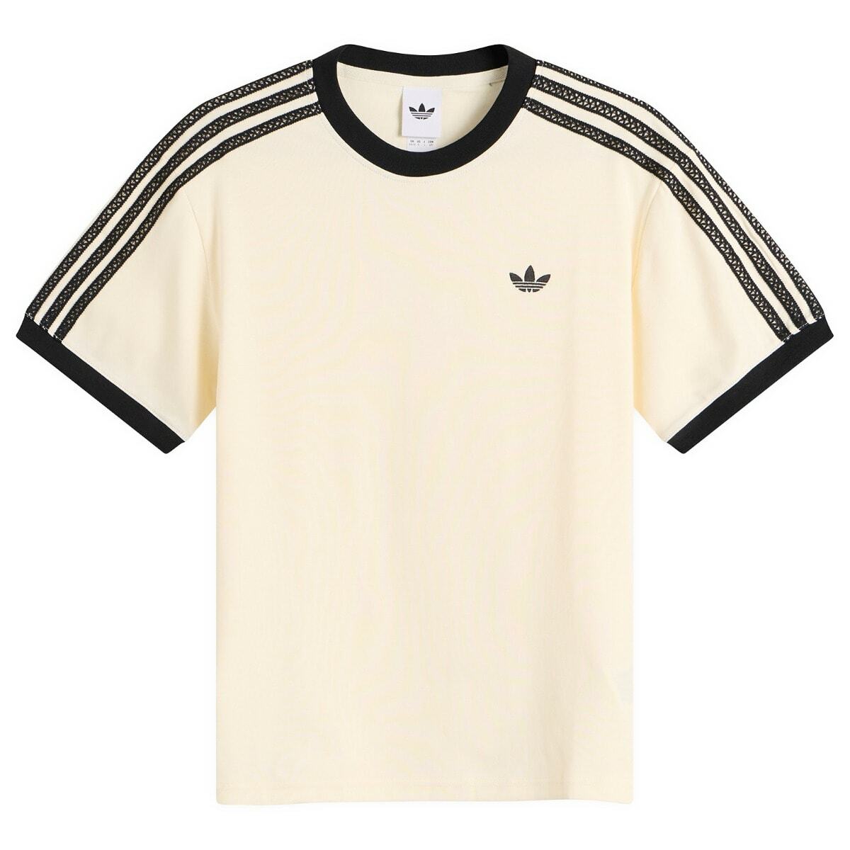 Adidas Women's 3 Stripes T-Shirt in Cream White