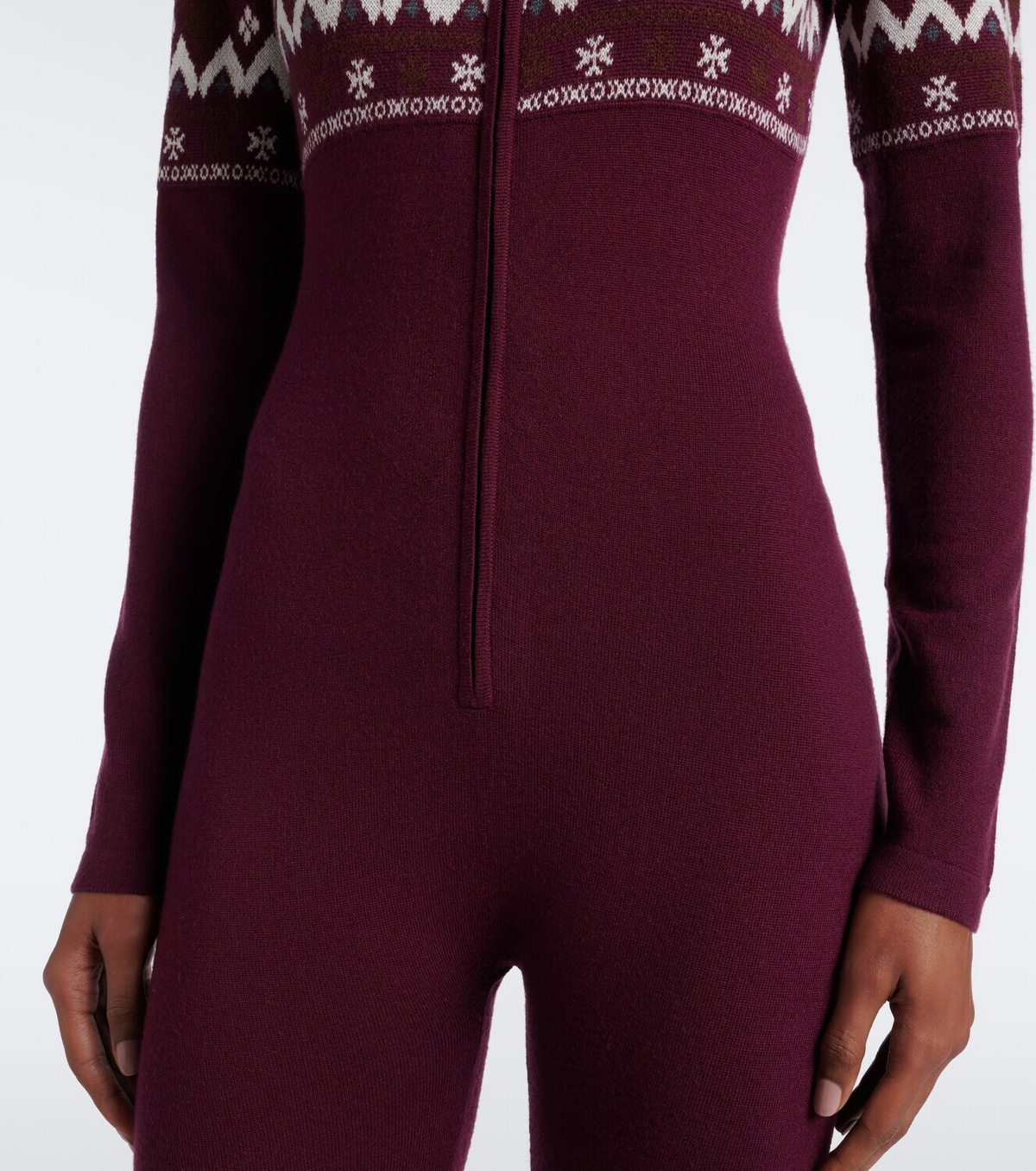 Perfect Moment Fair Isle wool catsuit