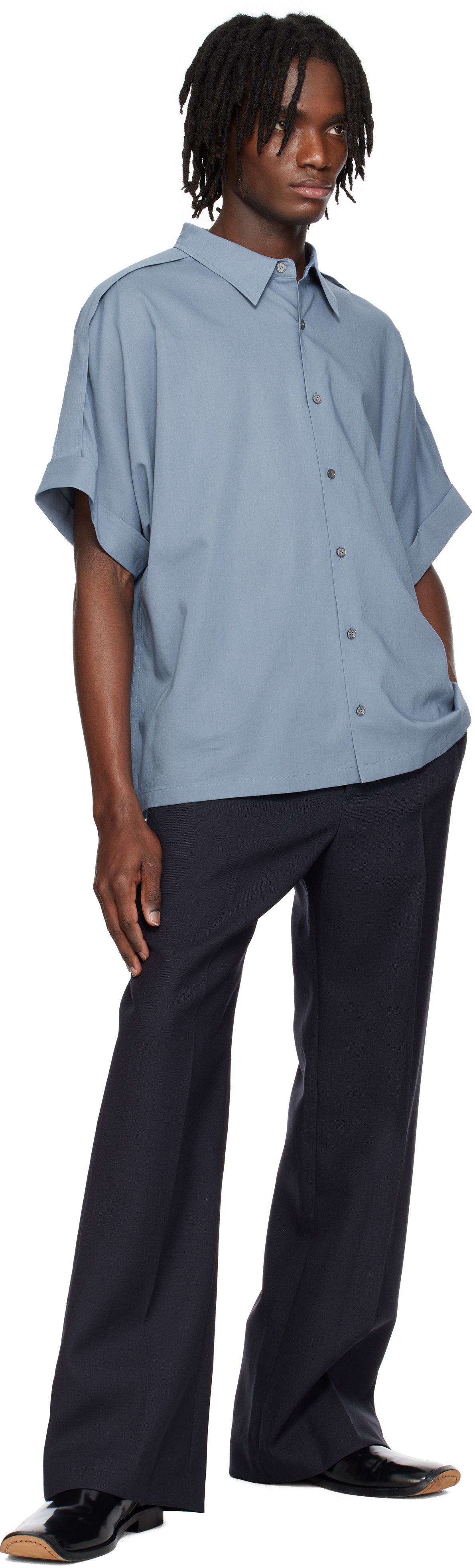 RECTO Blue Vintage Daddy Shirt