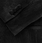 Hugo Boss - Black Henry Glow Slim-Fit Satin-Trimmed Cotton-Corduroy Tuxedo - Black
