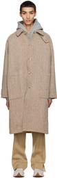 mfpen White & Brown Curator Coat