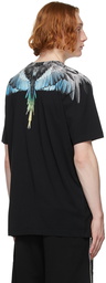 Marcelo Burlon County of Milan Black & Blue Wings T-Shirt