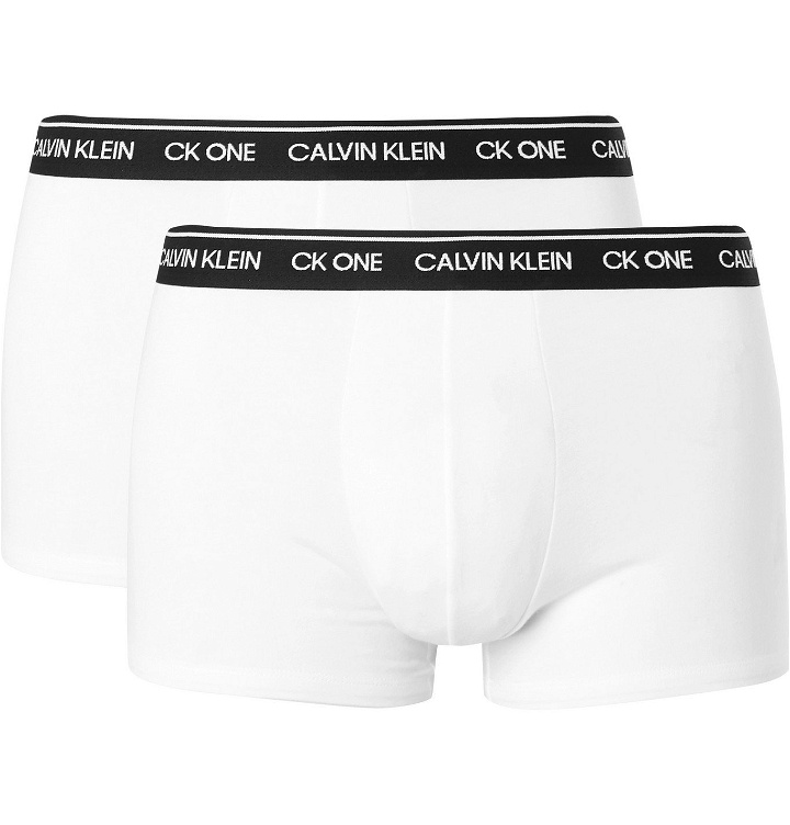 Photo: Calvin Klein Underwear - Two-Pack Stretch-Cotton Boxer Briefs - White