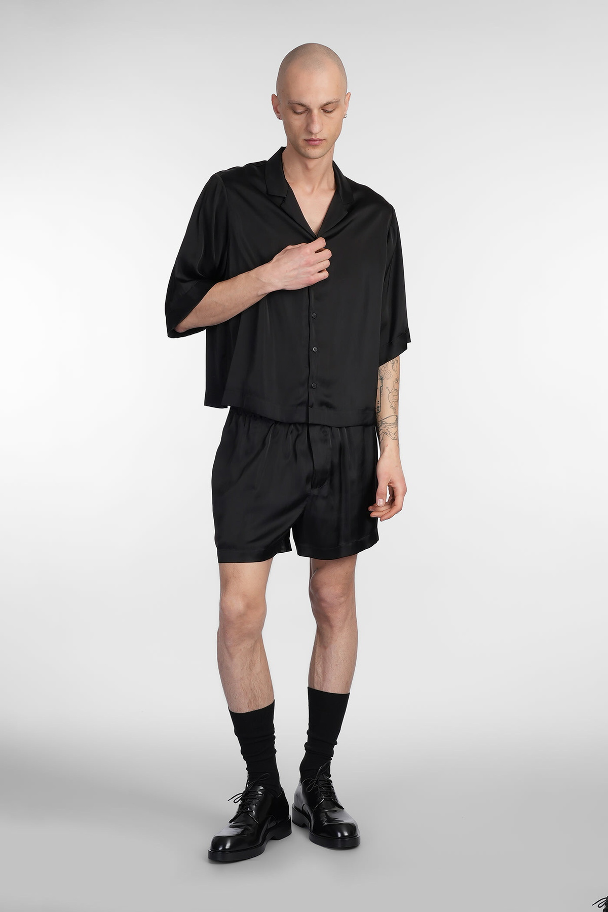 Sapio N 42 Shorts In Black Triacetate