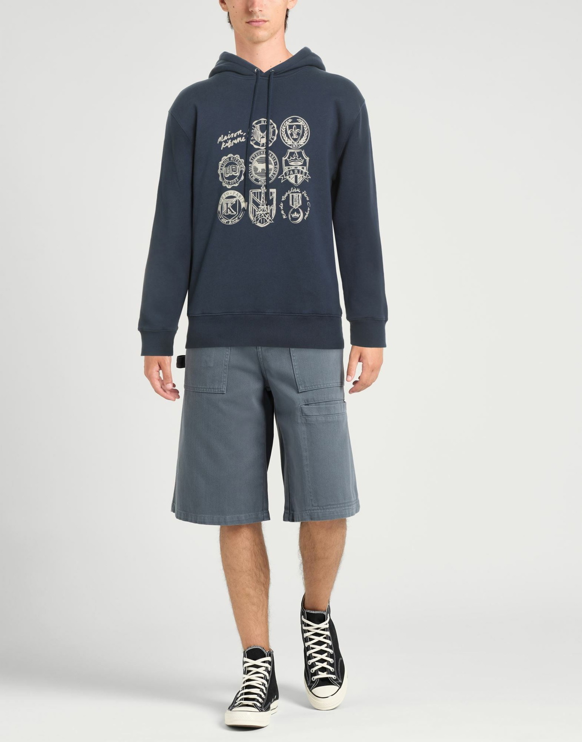 Maison Kitsuné Mens Sweatshirt in Navy