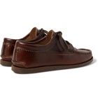 Yuketen - Leather Kiltie Derby Shoes - Dark brown