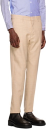 AMI Paris Beige Cigarette Trousers