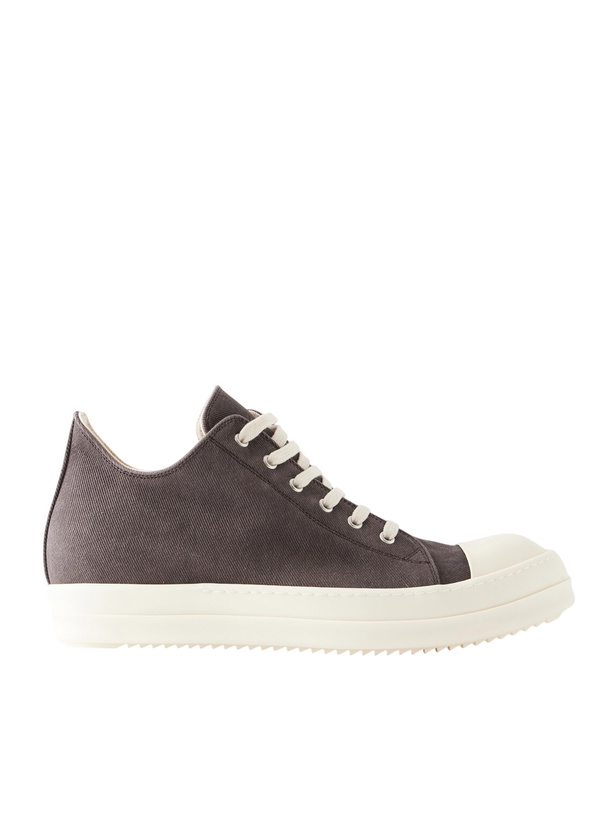 Photo: DRKSHDW by Rick Owens - Ramones Denim Sneakers - Red