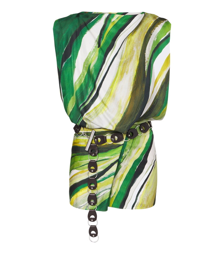 Photo: Christopher Esber Belted printed silk minidress