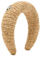 Vivienne Westwood Orb Raffia Headband - Beige - One Size