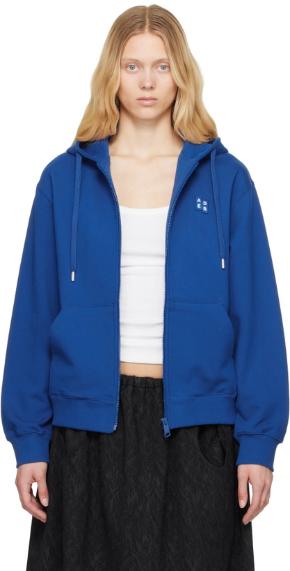 Photo: ADER error Blue Sig; TRS Tag 01 Zip-Up Hoodie