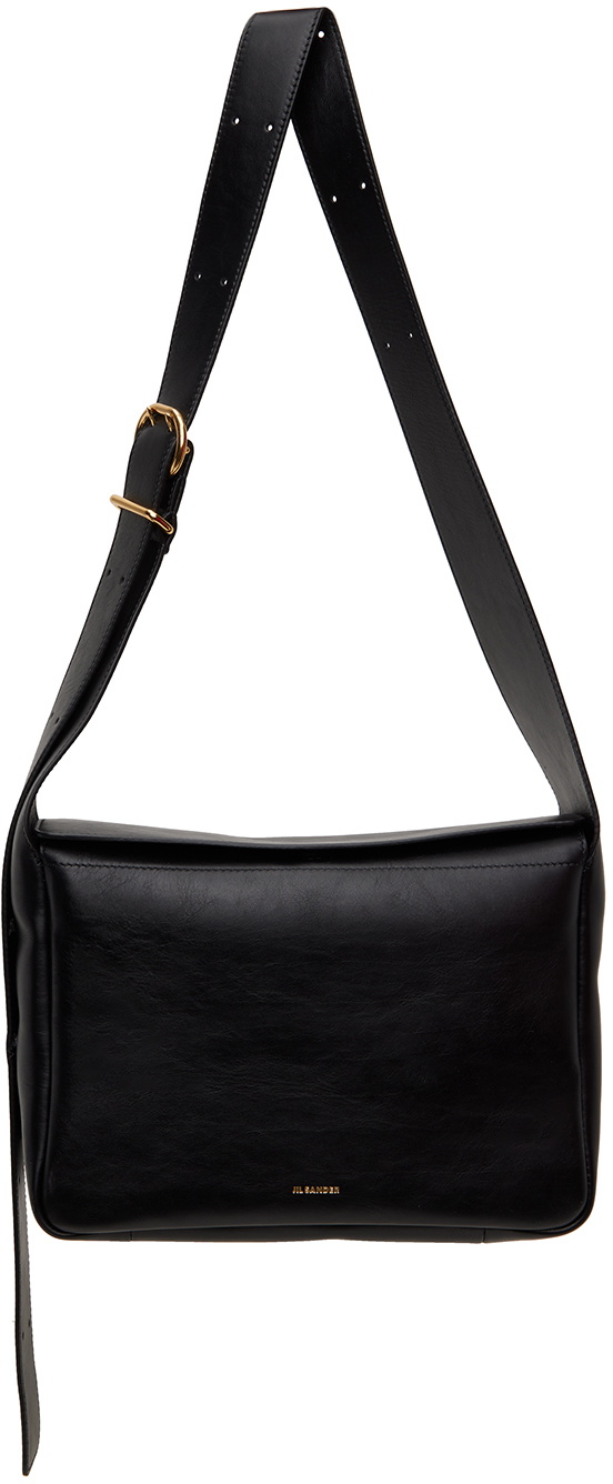 ショルダーバッグ・ポシェット JIL SANDER Mini Flap Shoulder Bag Black Jil Sander Black Small Flap Shoulder Bag Jil Sander