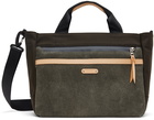 master-piece Gray & Brown Fuzzy 2way Tote