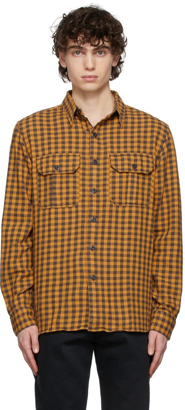 Photo: RRL Yellow & Black Check Work Shirt