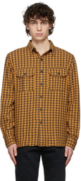 RRL Yellow & Black Check Work Shirt