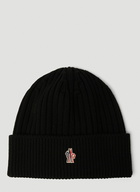 Knit Beanie Hat in Black